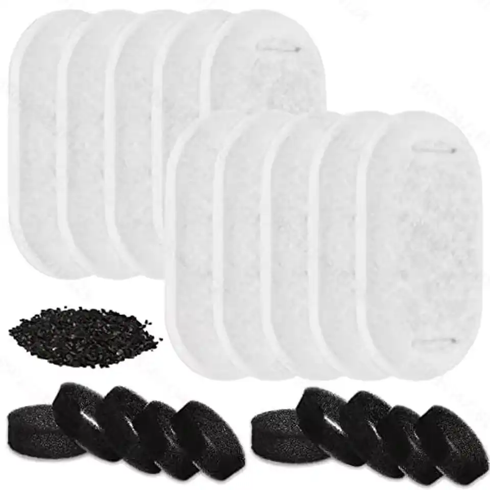Replacement Filters For Cat Dog Water Fountain Stainless Steel Dispenser Feeders Pet Fountain Activated Carbon